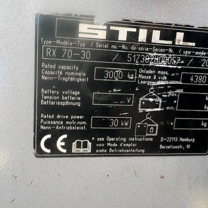 Heftruck Still RX70-30 3Ton Diesel