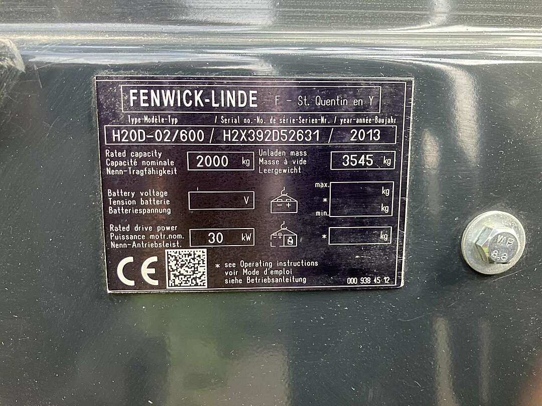 Heftruck Linde H20D-02/600 EVO 2Ton Diesel