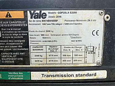 Heftruck Yale 2,5 Ton Diesel